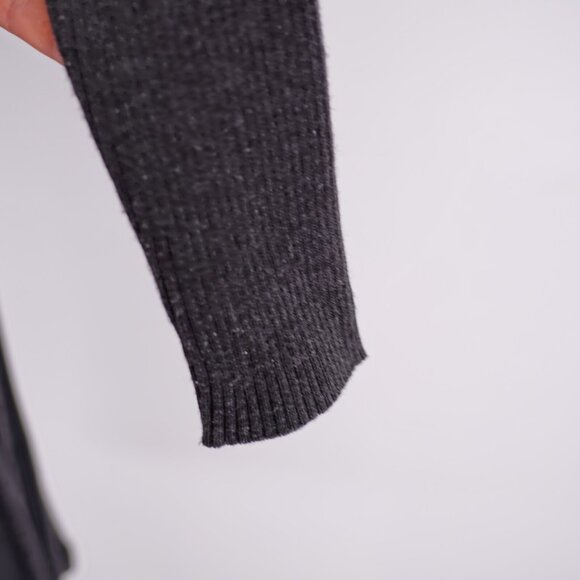 Calvin Klein Gray Rolled Neck Small Sweater Long Sleeve Dress Metallic Spec A-Li - Picture 3 of 7